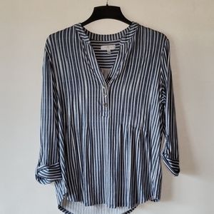 New Directions Striped Shirt Size L